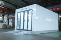 Cabine de peinture automobile Longxiang LX3 sur mesure, 7mx4m, avec four de cuisson infrarouge/électrique 80°C pour la peinture de carrosserie