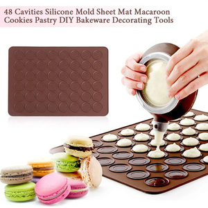 Tapete de Silicona para Macarons, Fabricación OEM y ODM, Capacidad para 48 Unidades, Lámina de Silicona para Hornear Galletas, Repostería, Tapete de Silicona para Macarons DIY - Product Image 3
