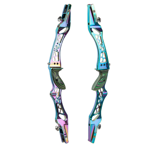 Topoint Archery Recurve Bow Riser <span class=keywords><strong>UNISON</strong></span> 25In CNC aluminio 6061 T6 tiro con arco Riser todas las extremidades de arco recurvo ILF RH y LH - Product Image 1