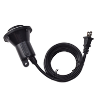 Fiche American Standard à 2 broches avec prise E27 Cordon d'alimentation pour lampe d'extérieur