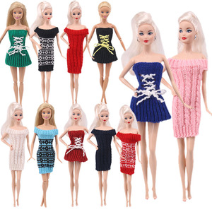 Venta Caliente de Fábrica: Vestido de Lana Colorido de Otoño, Ropa de Muñeca Hecha a Mano, Vestido de Punto, Conjuntos para Muñecas de 30 cm - Product Image 1