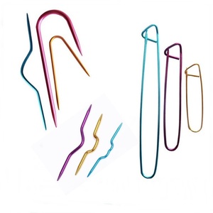 Wholesale Aluminium Curving <strong>Knitting</strong> <strong>Needle</strong> Stitch <strong>Holder</strong> U Shape Cable Stitch <strong>Needle</strong> <strong>for</strong> Hand <strong>Knitting</strong> Yarn - Product Image 1
