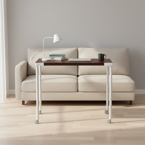 Escritorio de Computadora Móvil de Metal Negro, Estación de Trabajo Simple, Escritorio de Oficina, Escritorio para Estudiantes, Uso en Casa, Junto <span class=keywords><strong>a</strong></span> la Cama, Acero al Carbono Ecológico - Product Image 1