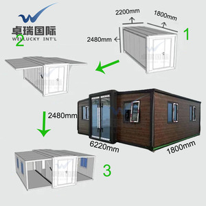 Gói phẳng có thể gập lại nhà <span class=keywords><strong>CONTAINER</strong></span> prefab với phòng tắm nhà bếp cho nhà ở trang trại airbnb hoặc nhà nghỉ nông thôn nhà nghỉ di động - Product Image 6