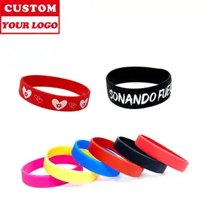 Customized gifts for enterprises Colorful Rubber Silicone Luminous with logo for advertising rubber silicone bracelet