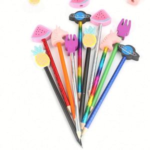 Venta al por mayor: Bonita cubierta de goma de borrar con diseño de garra de gato de dibujos animados, ecológica, de TPR, para lápices, para niñas de primaria, no tóxica y protectora. - Product Image 1