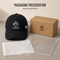 Casquette de baseball vintage à 6 panneaux avec logo personnalisé imprimé - Unisexe, ajustable, polyester/coton