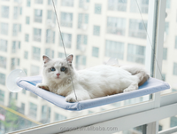 Hamac pour animaux de compagnie à ventouse pour fenêtre, lit surélevé pour chat universel toutes saisons, pliable, perchoir pour chat pour fenêtre intérieure