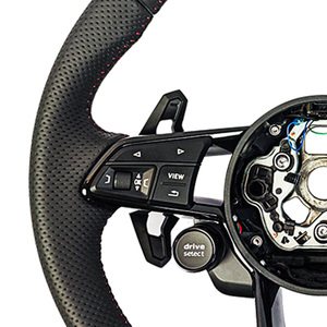 Volant modifié en cuir noir de la série Black Armor pour <span class=keywords><strong>Audi</strong></span> A4 43 46 r8 <span class=keywords><strong>r9</strong></span> ZC-TT-P110 - Product Image 6
