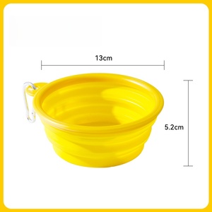 Vajilla portátil plegable de silicona de tamaño pequeño para perros, cuenco de sujeción para uso al aire libre para mascotas - Product Image 6