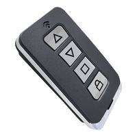Télécommande universelle sans fil pour porte de garage 433M RF, contrôleur sans fil puissant, copie et clonage, coque en métal, quatre boutons A B C D 1527 315M