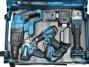 Factory Sell 4 <strong>in</strong> 1 Lithium Battery 5025 Tool <strong>Set</strong> <strong>High</strong> Quality Cordless Brushless Tools <strong>Set</strong> for Household <strong>Car</strong> Repair - Product Image 4