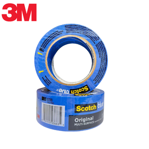 Ruban de masquage 3M 2090 bleu original, ruban de masquage multi-usages, support en papier crépon, adhésif acrylique, imperméable, propre - Product Image 3