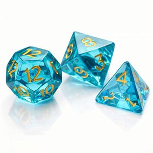Creative 7Pcs 20 Sided High Quality Crystal Acrylic Polyhedral <b>Dice</b> <b>Set</b> for Keychain Necklace Pendant Jewelry Accessory <b>Dice</b> <b>Set</b> - Product Image 1