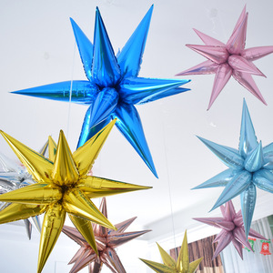4D PVC Seestern Ballon Party Dekoration Bunte Explosion Stern Luftballons Geburtstags feier Event Hintergrund Dekoration Requisiten - Product Image 1