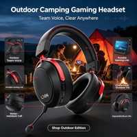 Casque de jeu sans fil OEM ODM avec suppression du bruit, faible latence, éclairage RGB, son surround pour téléphone portable et ordinateur