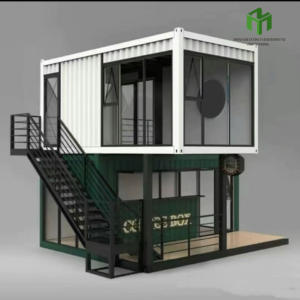 Maison modulaire <span class=keywords><strong>de</strong></span> luxe avec cabine pour bureau à domicile Bon prix Nouveaux matériaux Conteneur d'expédition modifié en acier et panneau sandwich - Product Image 1