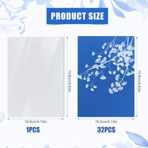 <span class=keywords><strong>Kit</strong></span> de papier d'art solaire pour enfants Art Crafts DIY Project <span class=keywords><strong>Cyanotype</strong></span> Paper Nature Solar Activated UV Sun Printing Art Drawing - Product Image 4