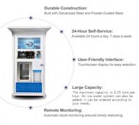 Distributeur d'eau intelligent pour la communauté avec purificateur RO 800 GPD et débitmètre de précision