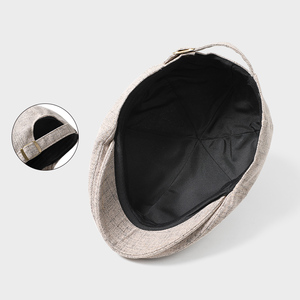 Classic Men's and Women's Summer Vintage Beret Cap Solid Casual Street Newsboy <b>Hat</b> with Peaked Design <b>Ivy</b> Inspired - Product Image 5