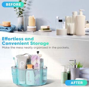 Échantillon Gratuit : Sac de Douche Portable Grande Capacité pour Dortoir Universitaire et Voyage, avec Base en Maille à Séchage Rapide, Sac de Toilette Suspendu - Product Image 6