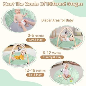 <span class=keywords><strong>Tapis</strong></span> d'activité en forme de feuille pour bébé jouets sensoriels <span class=keywords><strong>tapis</strong></span> de gymnastique pour bébé - Product Image 6