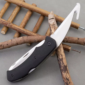 Portable Outdoor Camping and Hunting DIY OEM Folding Bushcraft Knife with Laser Engraving 3 <strong>Blades</strong> Plastic Saw &amp; Rope Cutter - Product Image 5
