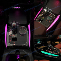 Lampe décorative 11 couleurs Crystal Center Console Saddle Ambient Light pour BMW X3 X4 IX3 G01 G02 2022-2024