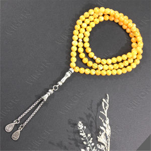 Colliers de chapelet <span class=keywords><strong>islamique</strong></span> 99 Arabie Saoudite Cadeaux Perles de prière Vente en gros Perles de <span class=keywords><strong>chant</strong></span> musulman Fait à la main Plaqué argent - Product Image 4