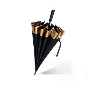 Golf Umbrella <b>Large</b> Size Fiber <b>Frame</b> Gold Plated Handle Advertising Umbrella Sun Protection Outdoor Use - Product Image 2