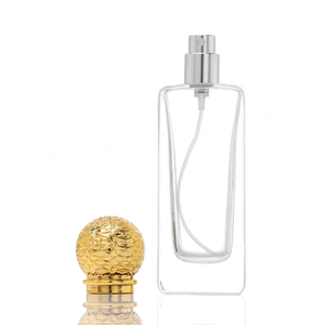 Botella de Perfume de Vidrio de Diseño Vintage de 15 ml, Fabricada en Egipto, Estilo Árabe, con Piedras Preciosas de Dubái, Joyería de Lujo, con Caja de Empaque - Product Image 1