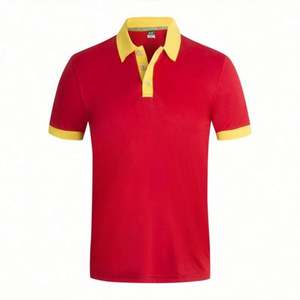 Camisetas de polo de golf personalizadas para hombre, manga corta, poliéster liso, cuello en V, logotipo impreso, estilo informal, tela de punto de talla grande - Product Image 1