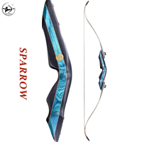 Ensemble de tir à l'arc professionnel PMZ Archery, arc recurve démontable haute performance avec poignée et flèches en fibre de verre et bois, 20-50 lbs
