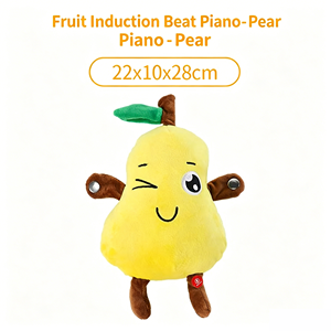 Giocattolo Interattivo in Peluche Hopearl Fruit Induction Beat Piano - Chitarra Sensoriale a Forma di Frutta Completamente Aggiornata, Giocattolo Sonoro Interattivo Banana Fragola Carota - Product Image 6