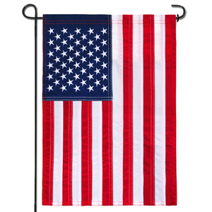 Bandiera da Giardino Americana Ricamata 30x45cm in Poliestere, Personalizzabile, per Natale e Giardino, USA 12x18 pollici - Product Image 5
