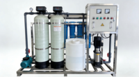 Adoucisseur d'eau commercial pour chaudière avec média filtrant 2000L/heure, système de traitement de l'eau dure, multi-tension (380V/220V/110V)