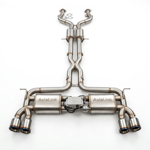 Venta Directa de Fábrica AsiaLink para <span class=keywords><strong>Audi</strong></span> S6 S7 S8 C7 4.0T, Sistema de Escape Catback de Acero Inoxidable con Válvula de Voz de Tono Alto - Product Image 1