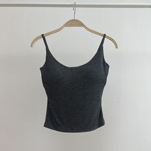 Bm mùa hè thời trang sexy yếm hot-bán phương thức rắn màu dệt kim bên trong hàng đầu cho phụ nữ với Built-in Bra Pads Tank Top - Product Image 2