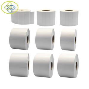 In bianco Formato Personalizzato Bianco Trasferimento Termico Etichetta Autoadesiva Carta di Codici A Barre Adesivi Rolls per Marchio di Trasporto - Product Image 4