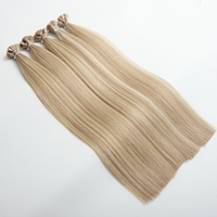 Extensions de cheveux de luxe Fusion K Tip/Flat Tip, 100% cheveux humains russes bruts alignés sur les cuticules, couleur Piano, Micro Nano K-tips, vente en gros