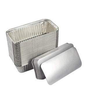 Récipient Plateau avec Couvercle 670ml Feuille d'Aluminium 205x162x55mm en Aluminium de Qualité Alimentaire <span class=keywords><strong>Mccain</strong></span> Work Conteneur Alimentaire en Aluminium ALLWIN - Product Image 4