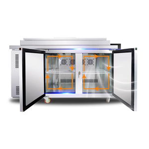 Commercial Pizza Refrigerator Stainless Steel Air Cooled Salad <b>Bar</b> Refrigerator Counter <b>Fridge</b> - Product Image 5