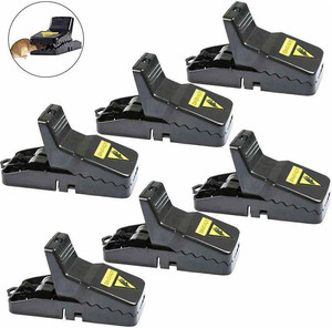 Trampa para Ratones y Ratas Snap-E, Negra, Duradera, Reutilizable, Pequeña, para Uso en Interiores o Exteriores - Product Image 1