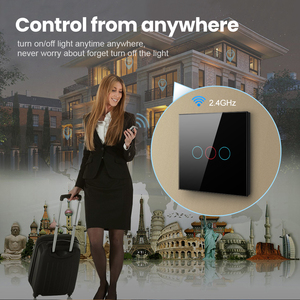 Para Tuya Smart <span class=keywords><strong>Touch</strong></span> <span class=keywords><strong>Switch</strong></span> 86 Tipo <span class=keywords><strong>Alexa</strong></span> Control de voz Wifi Teléfono Temporización remota 10A Max. Corriente 240V Max. Voltaje - Product Image 3