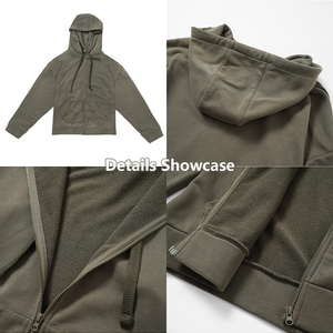 <span class=keywords><strong>Sweat</strong></span>-shirt à capuche zippé de haute qualité pour <span class=keywords><strong>homme</strong></span>, vêtement de sport, idéal pour les loisirs en plein air, la ville, la course à pied, la randonnée, la remise en forme - Product Image 3