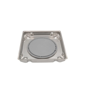 Coperchio per Scarico a Pavimento Bagno Anti-Odore a Doppio Uso con Inserto per Piastrelle 150x150, Sifone Doccia Quadrato in Acciaio Inox a Basso Prezzo, Garanzia 5 Anni - Product Image 4