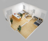 Maison conteneur extensible de 40 pieds, 3 chambres, prête à l'emploi, avec installation électrique et salle de bain pré-câblées, sans amiante, acier de 2,5 mm, AU