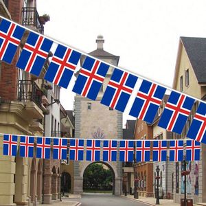 Iceland String <b>Flag</b> Polyester Fabric National Country <b>Flag</b> for Birthday Party Festival Decoration - Product Image 3