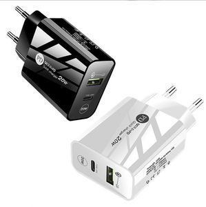 Hot Sale PD 20W QC3.0 Fast Charger Dual Port <b>USB</b> <b>Type</b> <b>C</b> Phone Charger Portable Fast Charging Head Quick Power <b>Adapter</b> - Product Image 1