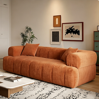 Ensemble de canapé modulaire sectionnel en tissu compressé, petit canapé-lit, pouf, mobilier de salon pour appartement et dortoir